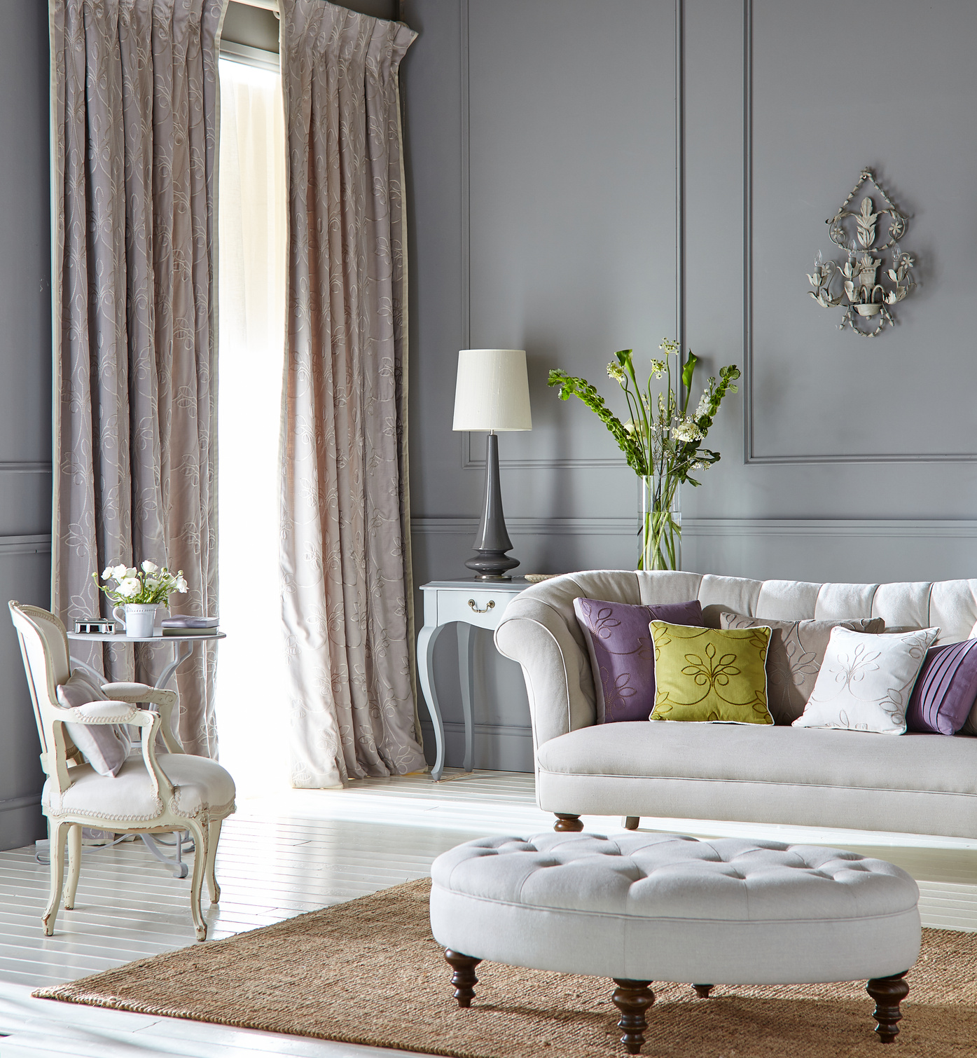 Interior of luxurious living room