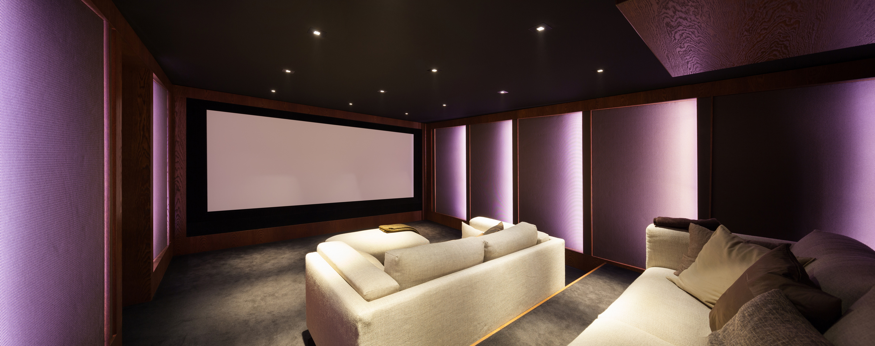 Home theater, luxury interior